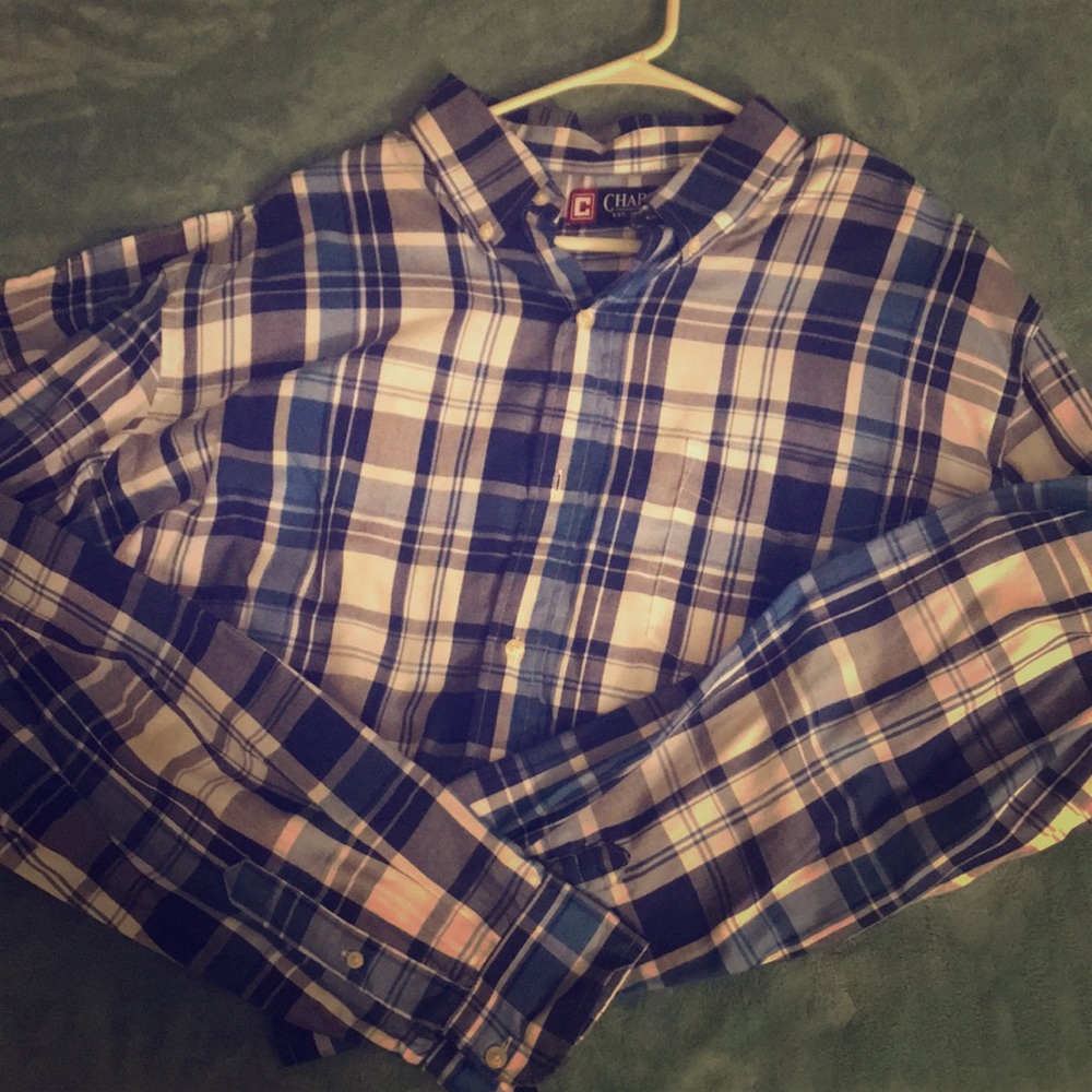 Chaps Men’s XXLT Long Sleeve button down shirt